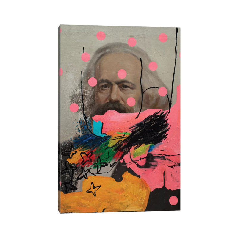 Mysterious Marx by Oleksandr Balbyshev - Wrapped Canvas Gallery-Wrapped Canvas Giclée, 66.04 cm H x 45.72 cm W x 1.91 cm D
