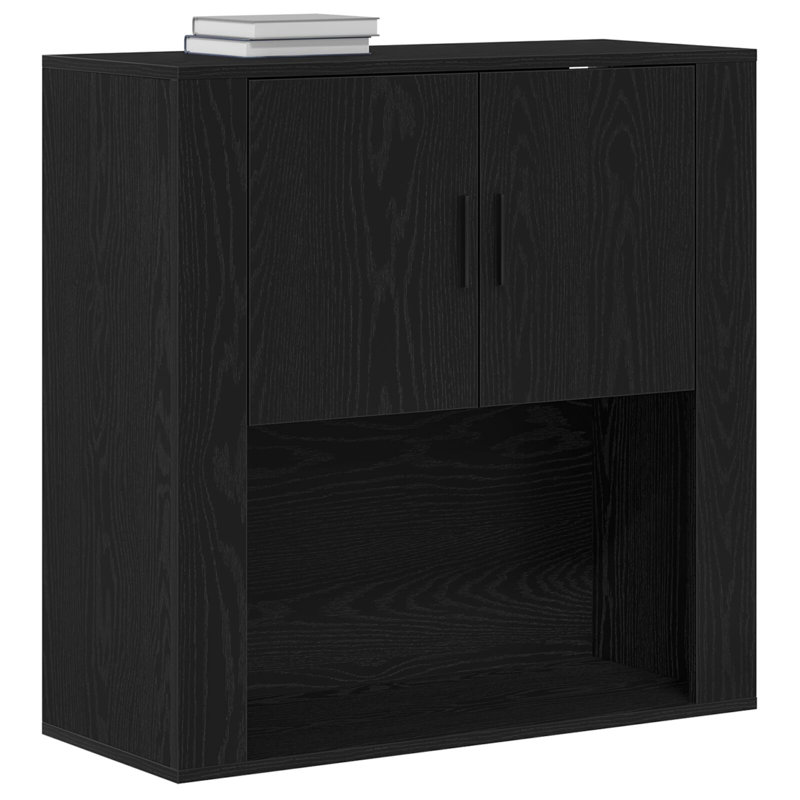 Rectangle Accent Cabinet, Black Oak