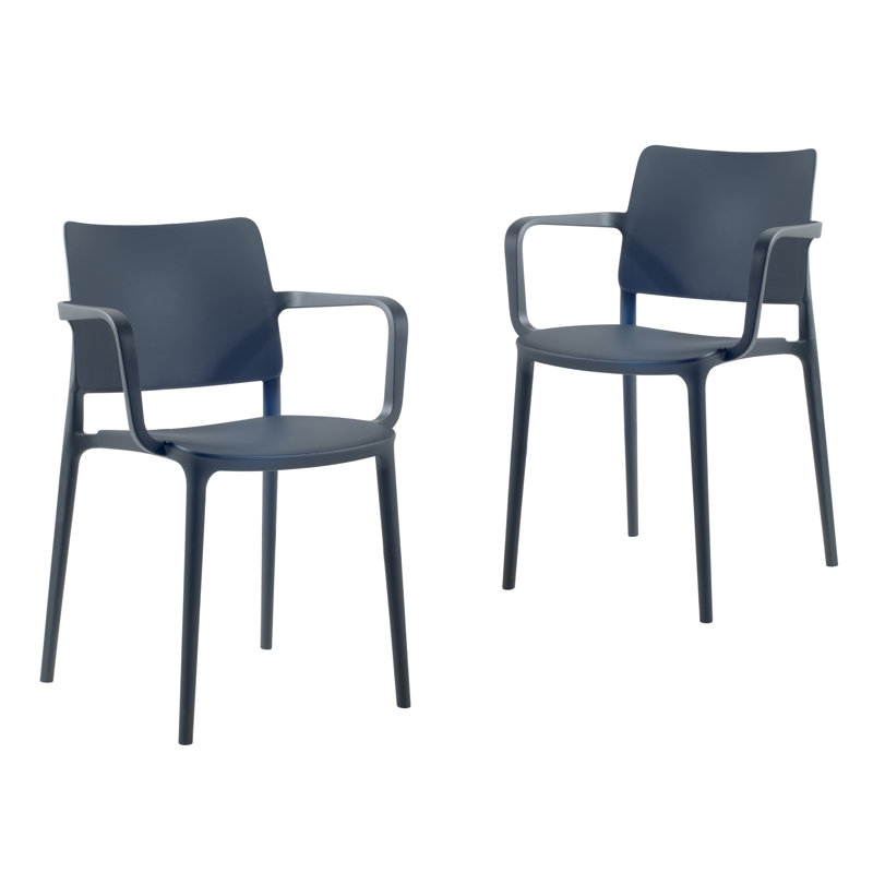 Fauteuil de salle à manger Maddon, Anthracite