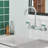 Double Handle Wall Mount Standard Kitchen Faucet with Spout 8 in. Widespread in Polished Chrome