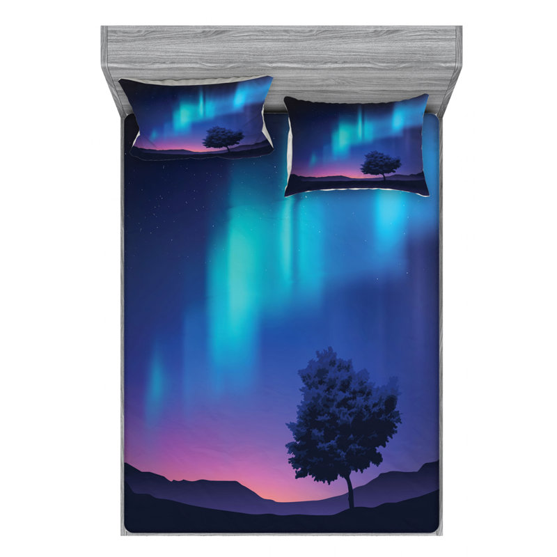 Microfiber Sheet Set, Queen Sheet Set with Fitted Sheet