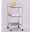 Patchell 12.4'' W 3 Tier Steel Shelving Unit Rolling Cart Storage Rack with Wheels