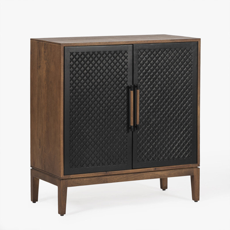 Naya Entryway Solid Wood Cabinet