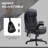 HOMCOM 6 Point Vibrating Massage Office Chair With Lumbar Heat Black