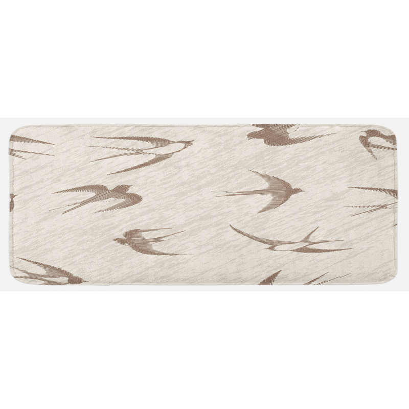 Tapis de cuisine oiseaux