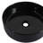 Above - Counter Round Ceramic Sink For Bathroom, Black And White Art, Baked Glaze, Smooth , 15.72 In Width, Depth, 4.56 Height, 19.04 Lb Art Basin , Easy To Clean, Three Layer Stain ,