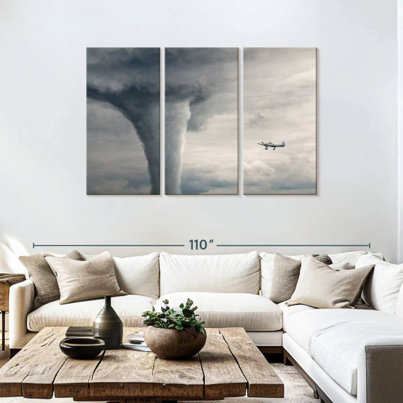 Alvord la tempête, H 48 po x l 74 po