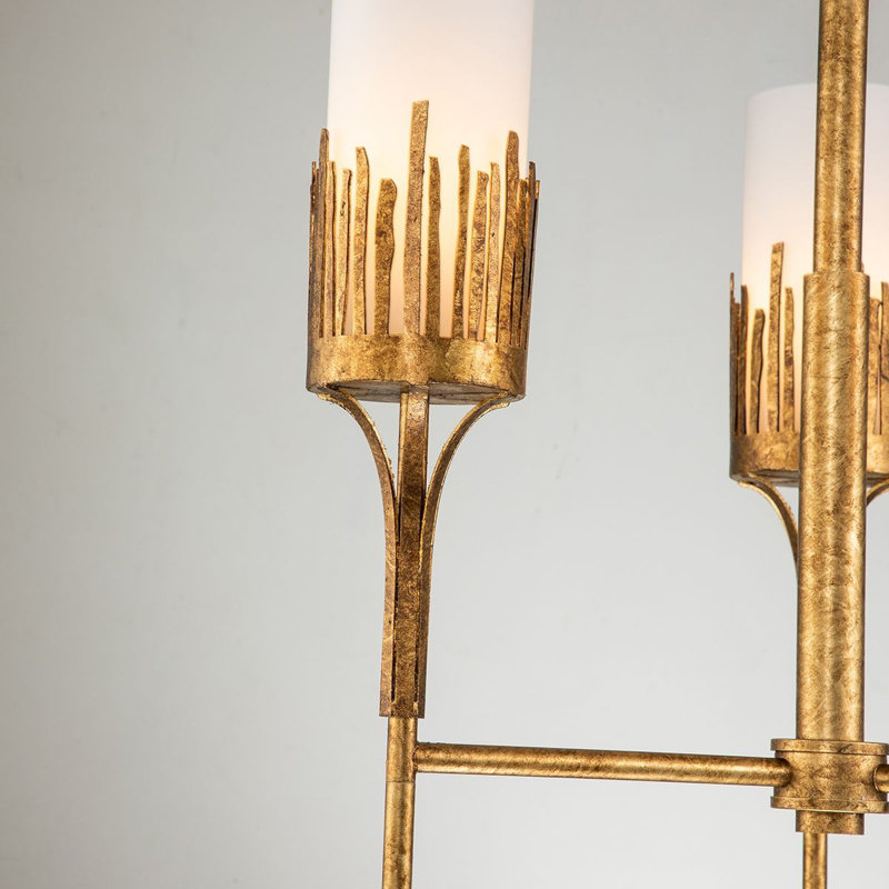 Sawgrass 3 - Light Unique Classic Chandelier, Gold Leaf