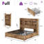 Structure de lit double Sherell avec 4 tiroirs de rangement, brun-100845097-100845096