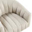 Fauteuil pivotant en velours taupe, rotation à 360°, structure en contreplaqué, capacité de charge de 136 kg, coussin intégré de luxe, fauteuil d'appoint, poids, mouvement