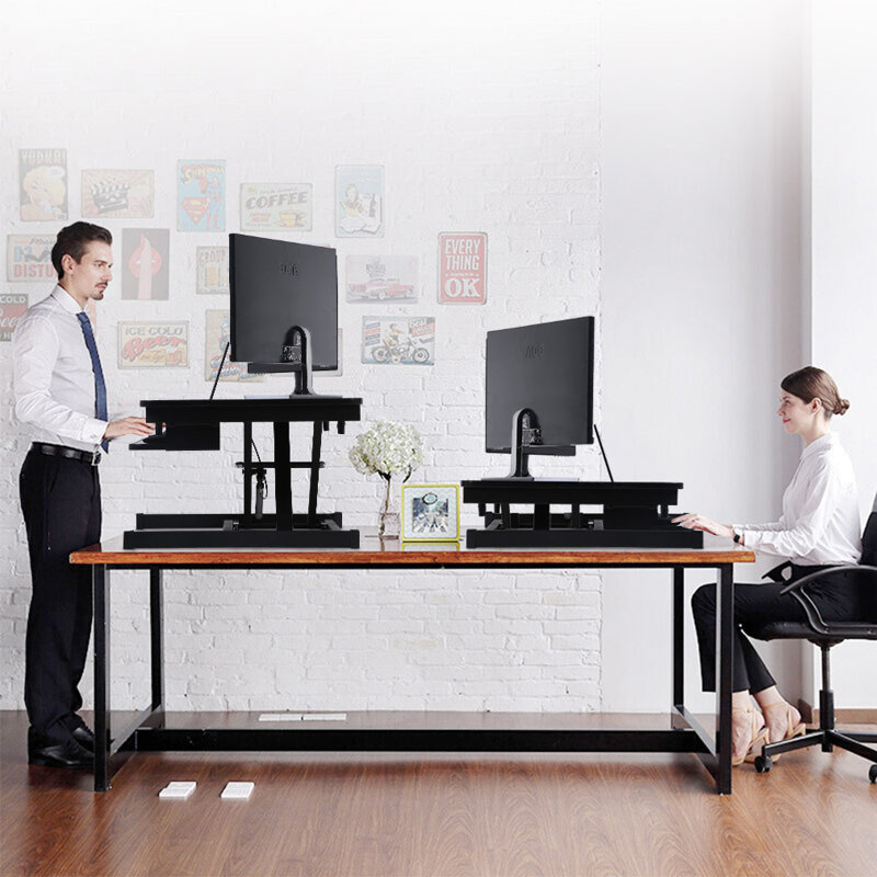 Adjustable Metal Base Computer Desk