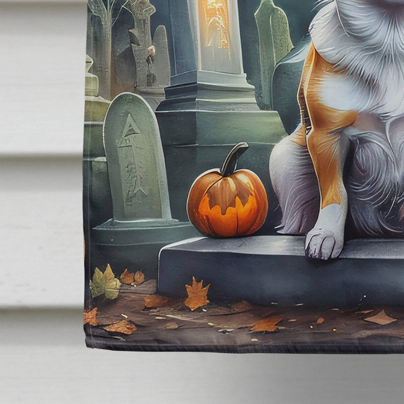 Drapeau de la maison d'Halloween effrayant Chihuahua