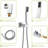 16 Inch Ceiling Mount Shower - Dual Head In With -balanced Valve, Rainfall And Handheld, Easy Installation Oxidation Resistance 16" Square System Buoyancy-118767996
