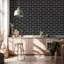 Subway - Black Brick Wallpaper-1029330038