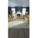 Wheaton Chevron Handmade Tufted Wool Gray and Beige Area Rug
