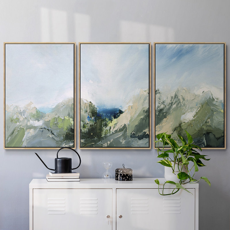 Nature's Peace II - Multi Piece Framed Canvas, Natural, 40" H x 78" W x 2" D