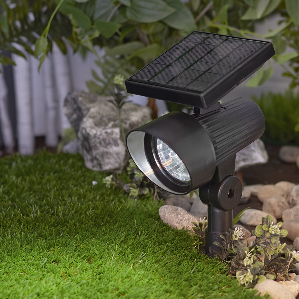 Sterno Home Solar Powered Integrated LED Spotlight & Reviews | Wayfair