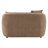 Brown Chenille Loveseat Sofa
