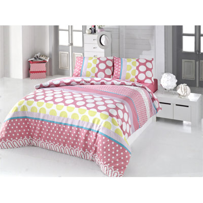 Cotton Blend Dots Duvet Cover Set