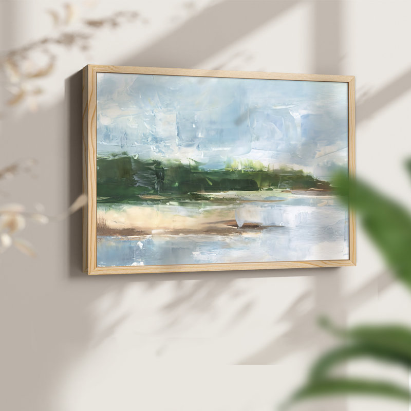 Tropical Shore II - Reproduction encadrée - Restickable, H 8 po x l 10 po, Naturel