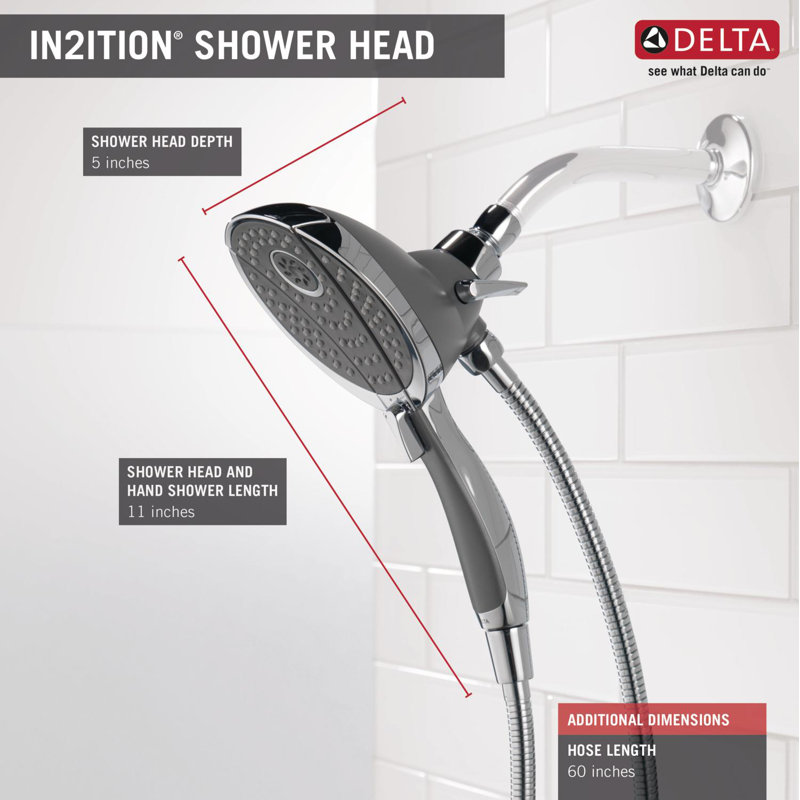 Universal Showering Components 2.5 GPM Shower Head, Chrome