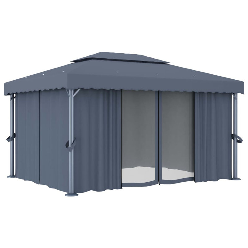 Otterson 3m x 3m Metal Patio Gazebo, Anthracite