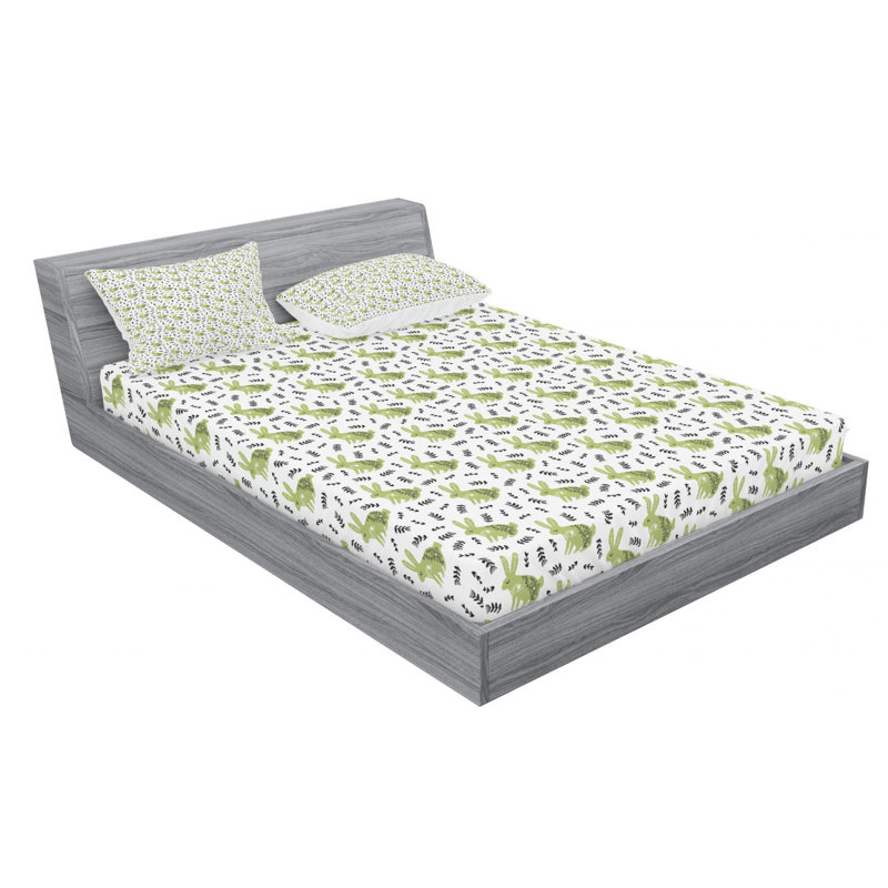 Microfiber Sheet Set, Full Sheet Set with Fitted Sheet, Baseball