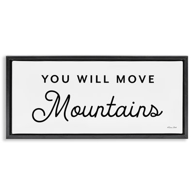 "You Will Move Mountains", art mural sur toile flottante par Susan Ball