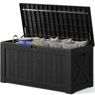 120 Gallons Water Resistant Lockable Deck Box