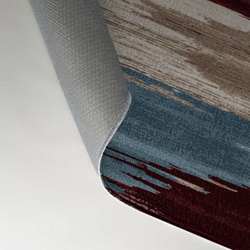 Tapis intérieur et extérieur gris Watercolor, Rectangle 9 pi x 12 pi