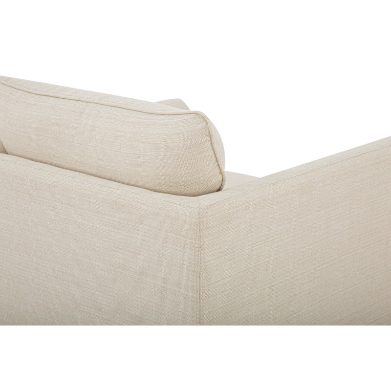 Brumfield Model 15 1-Seater, Venga Mole, Cream Performance Basketweave Polyester