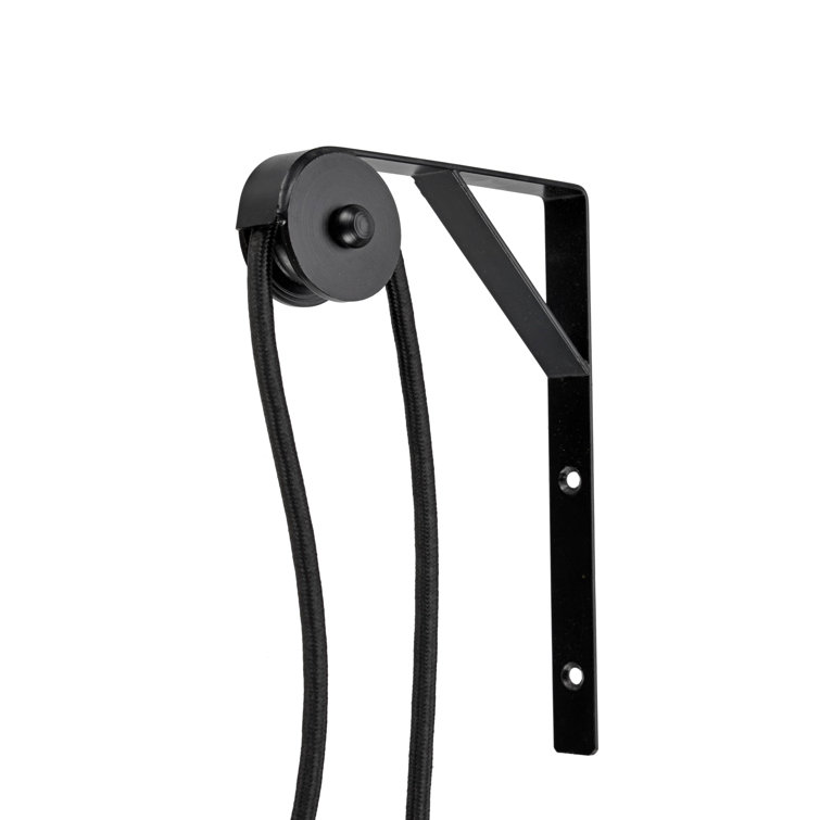 Support de fixation murale et poulie pour luminaire suspendu