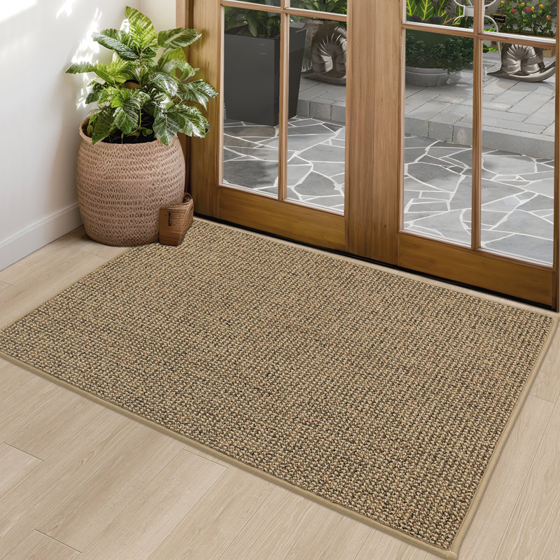 Non-Slip Indoor Doormat, Beige, 90cm W x 150cm L