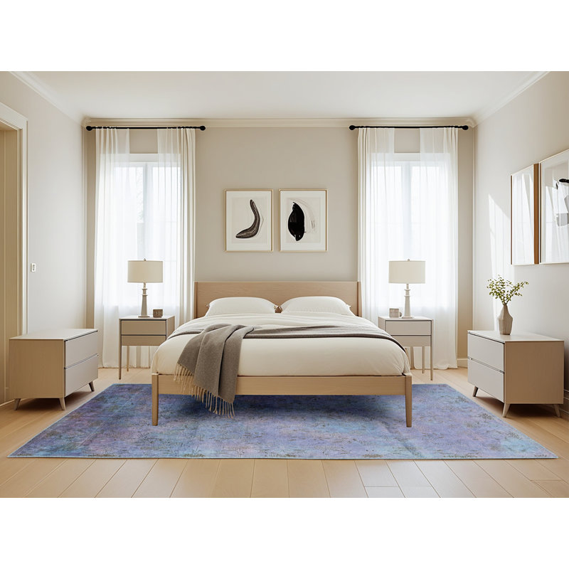 Tapis oriental bleu, Rectangle 5 pi x 8 pi