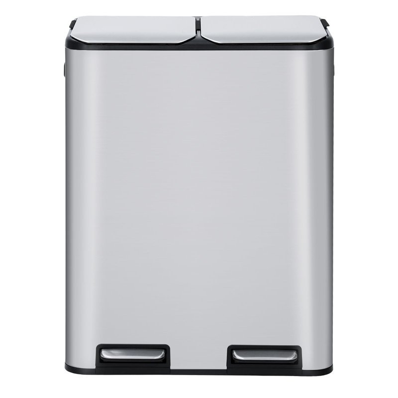 Stainless Steel Kitchen Rubbish Bin - 60 L