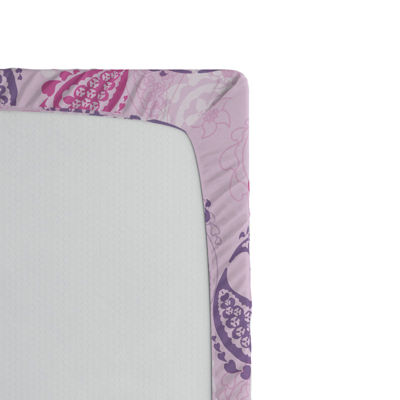 Microfiber Paisley Fitted Sheet, Full Fitted Sheet