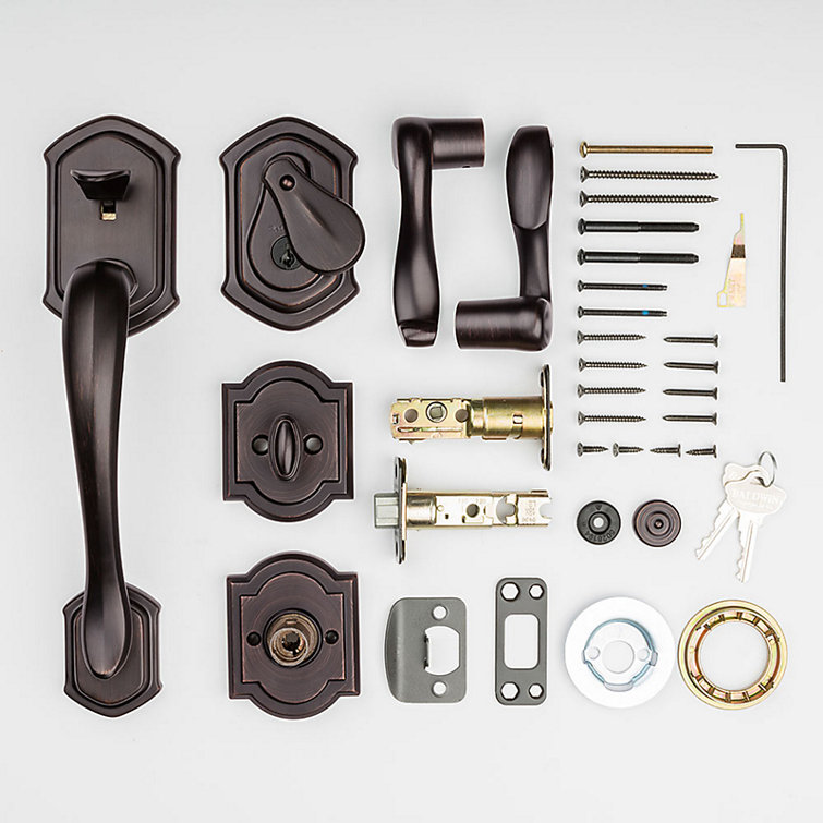 Prestige Madrina Handleset with Deadbolt and Door Lever and Rosette
