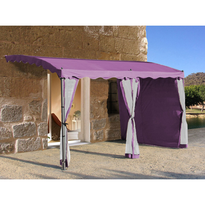 Symple Stuff Plastic Side Wall for Gazebo, Beere