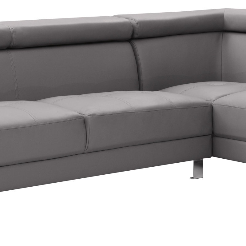Canapé modulaire longue durée (sans repose-pieds), Gris