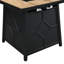 Table de foyer d'extérieur au propane de 28 pouces avec couvercle imperméable 40 000 po, brun, + fer à repasser, assemblage facile, table à gaz avec allumage automatique pour l'extérieur, bureau de carrelage, coin détente-1110581544