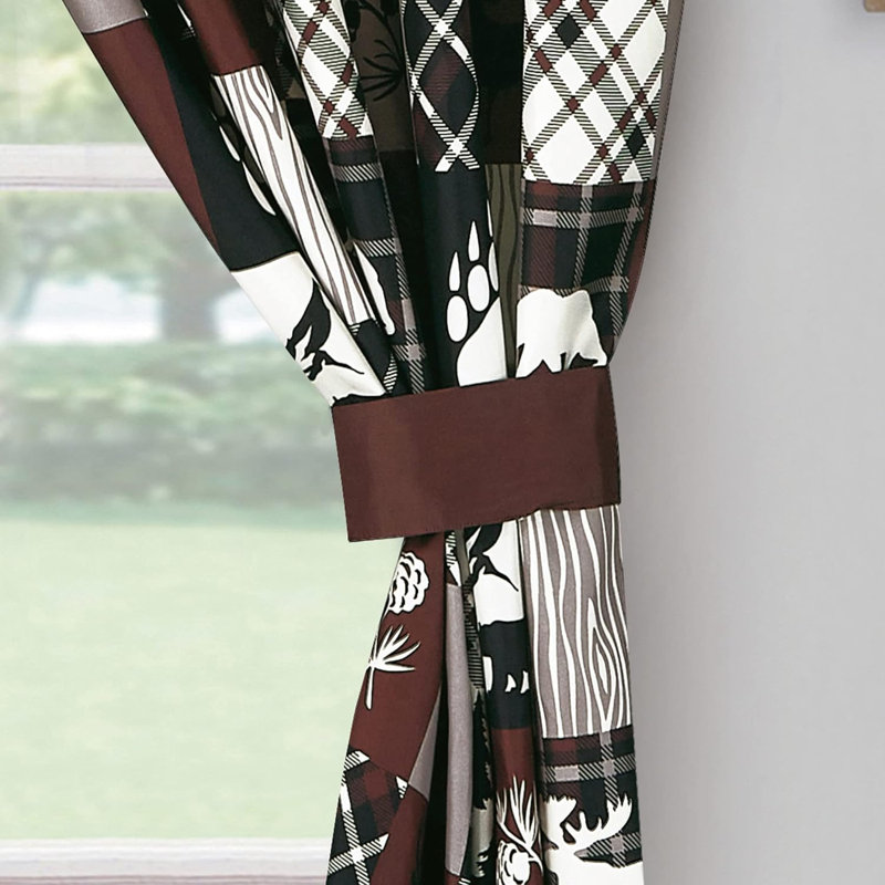 Microfiber Semi Sheer Curtain Pair