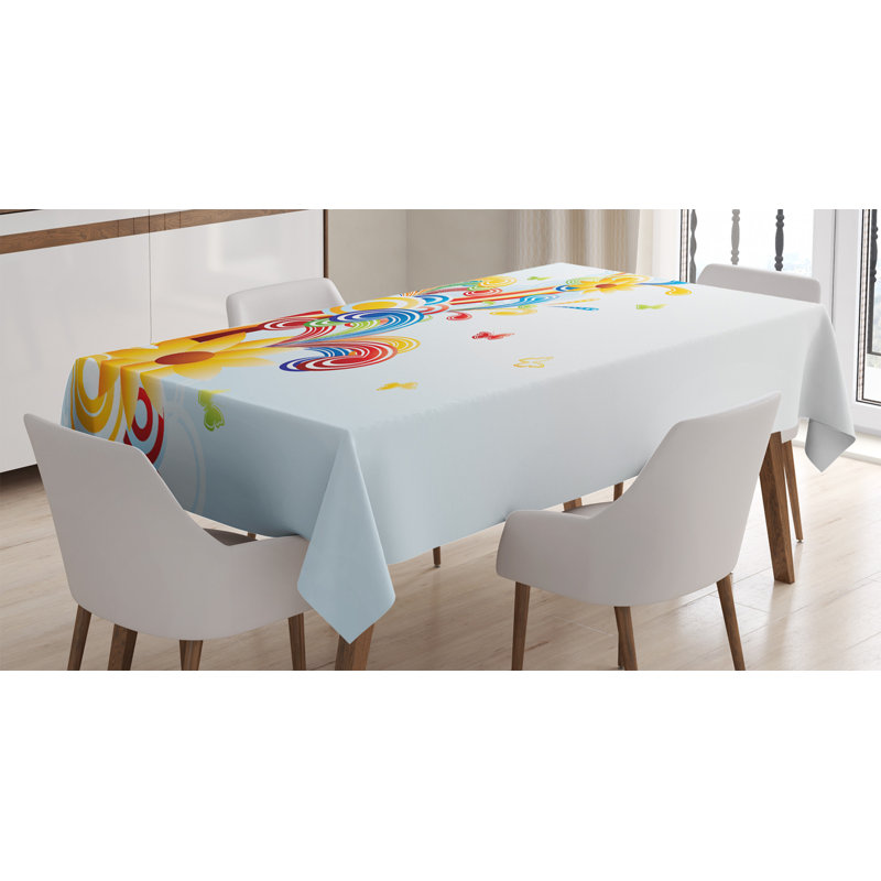 Nappe de style rétro et de style vague à vague verticale funky, 84 po x 60 po