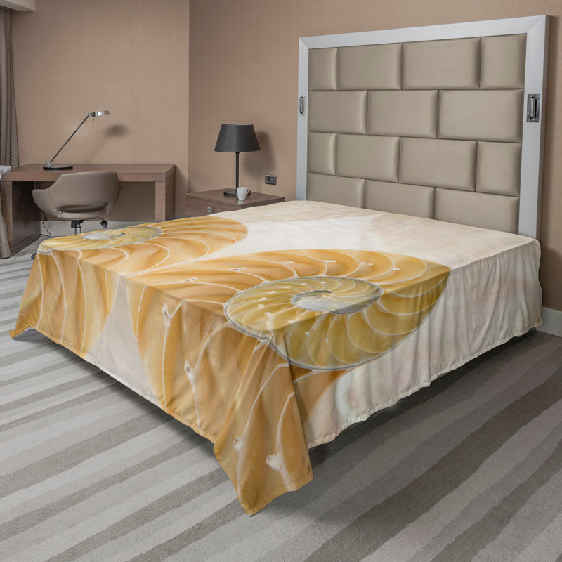 Drap-housse géométrique Ambesonne, Drap plat pour très grand lit californien