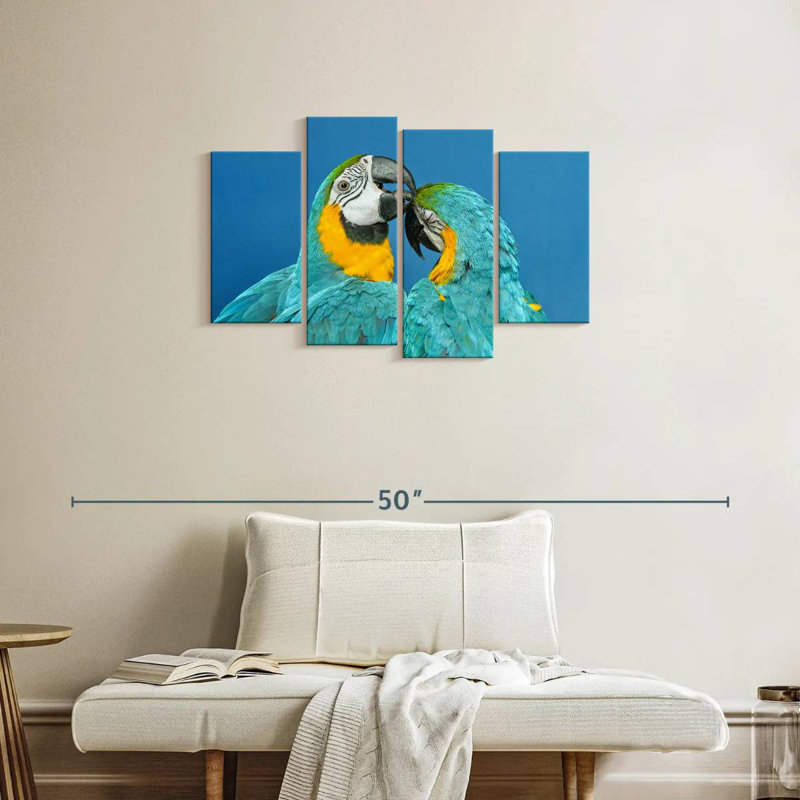 Macaw Love, H 22 po x l 36 po