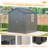 6x6 Ft Durable Outdoor Storage Shed Metal Garden Tool Shed With Lockable Doors, Windows & Frame Floor For Backyard Garden Patio Furniture Lawn