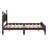 Queen Size Upholstered Platform Bed, Black