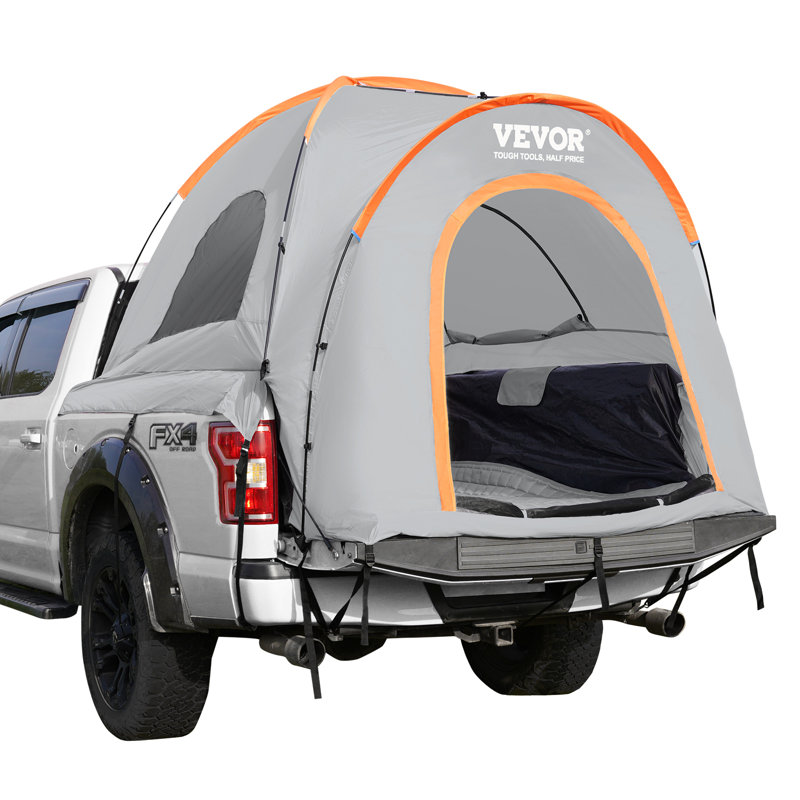 Gray 3-Person Waterproof Truck Bed Tent with Carry Bag