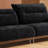 Retro Black Sofa