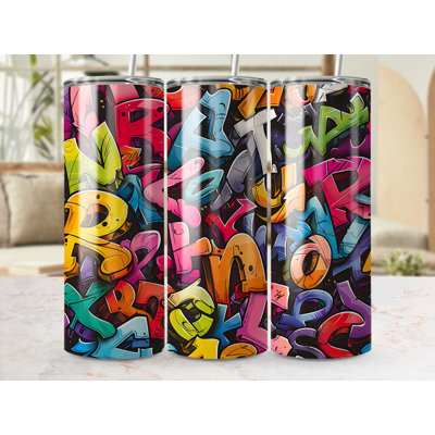 Choose Handmade Tumblers 591ml Vacuum Insulated Stainless Steel (18/8) Travel Tumbler with Straw