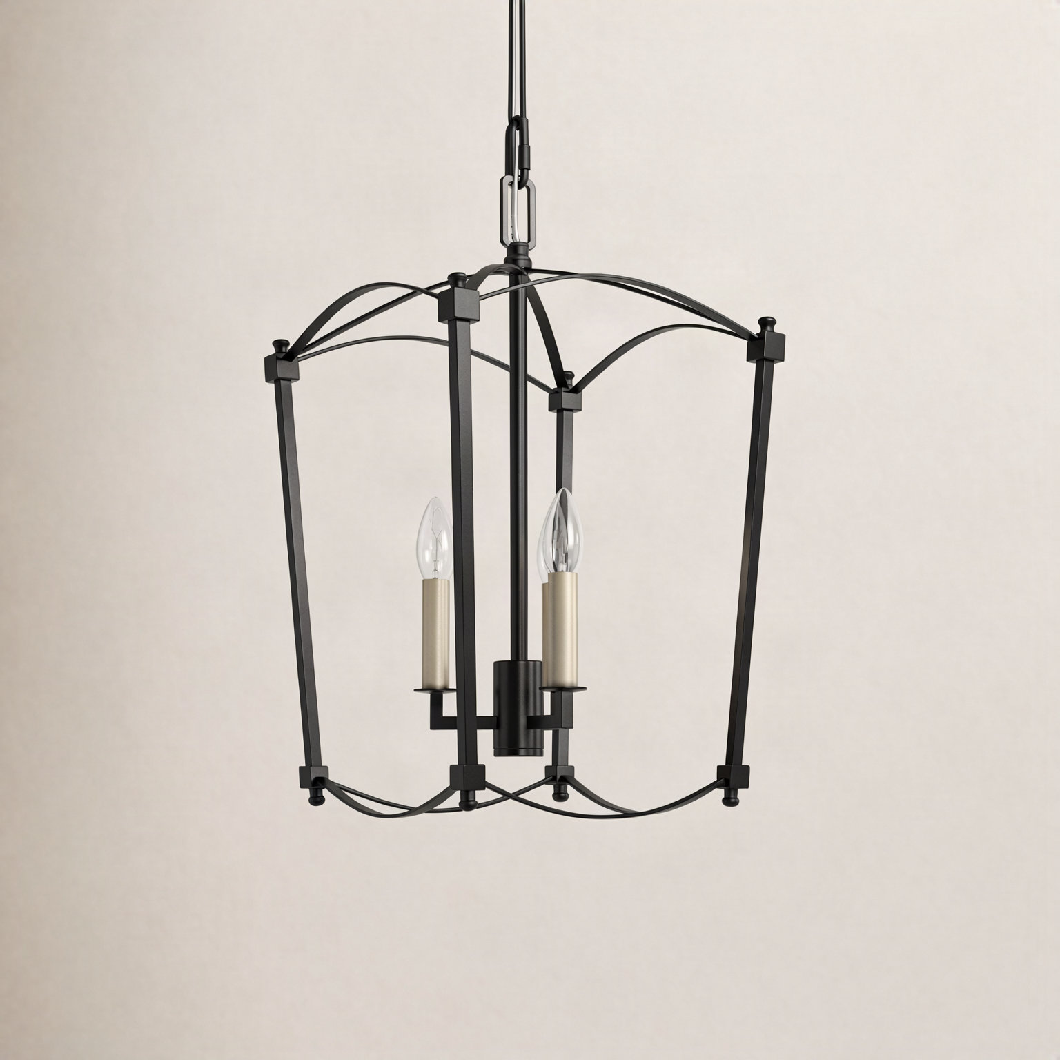 Olive 3-Light Chandelier, Smith Steel